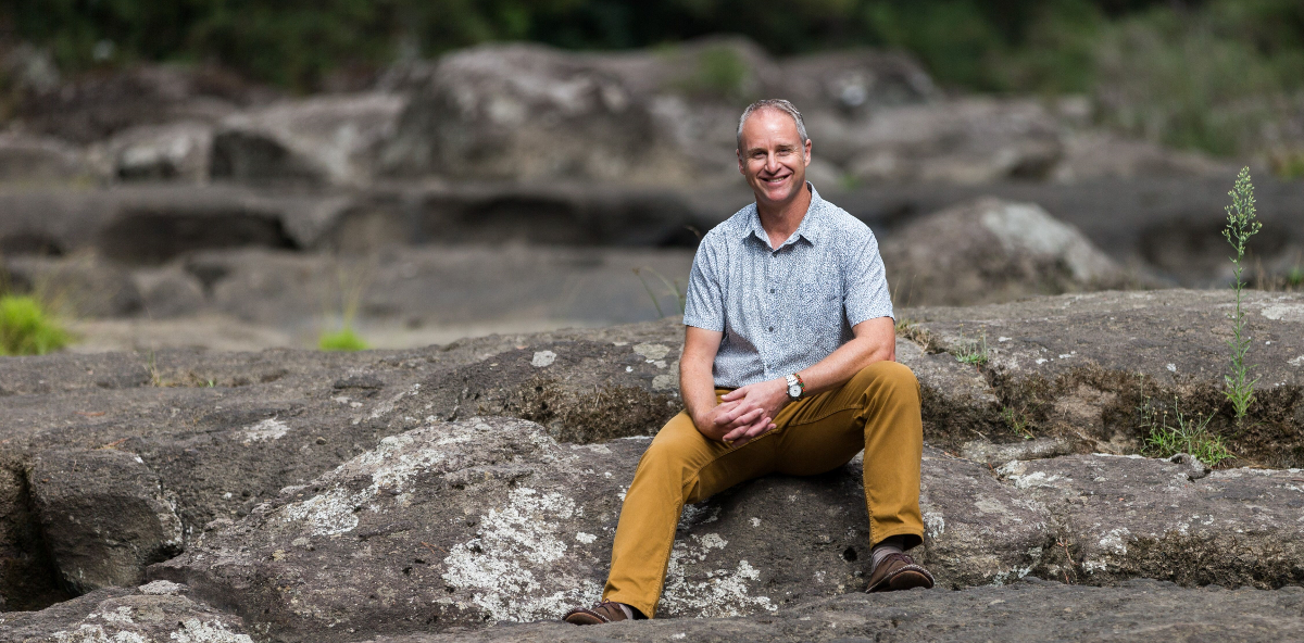 Dr Corin at Mclaren Falls in Tauranga